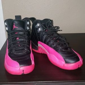 Jordan Retro 12 Black and Deadly Pink